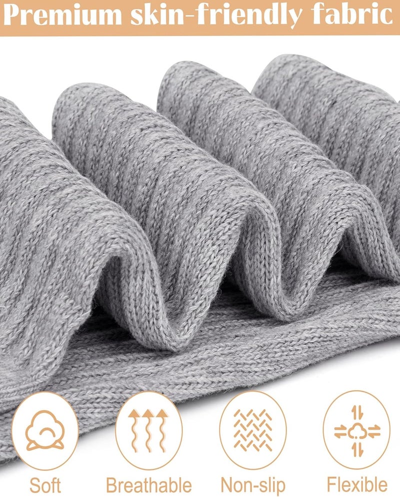 Darller Grip Pilates Socks for Women, Non Slip Yoga Slouch Scrunch Socks with Grips for Barre Ballet Workout Hospital - Image 4